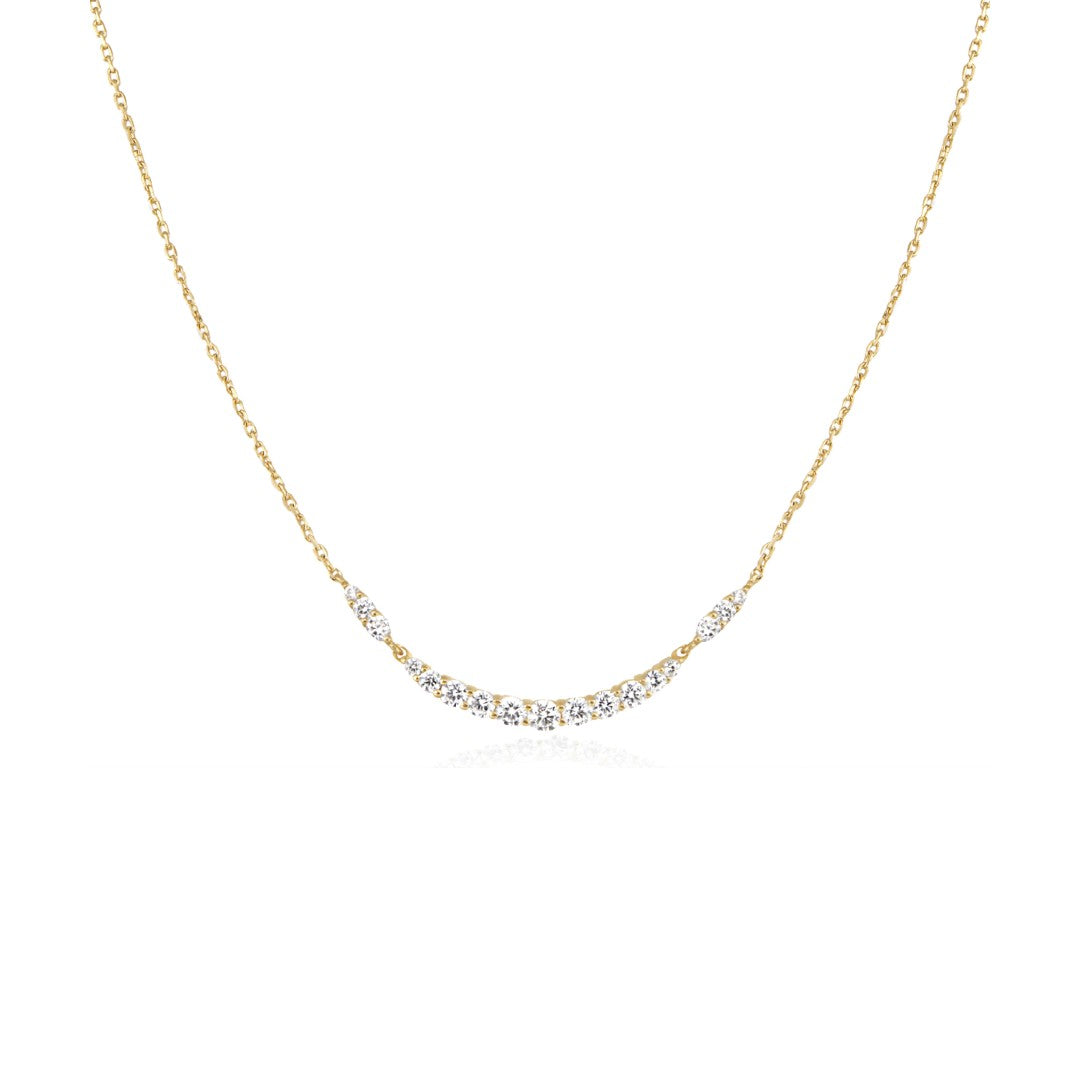 Arc Pave Necklace