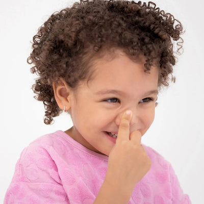 Jeweled Cubic Zirconia Little Girl's Hoop Earrings