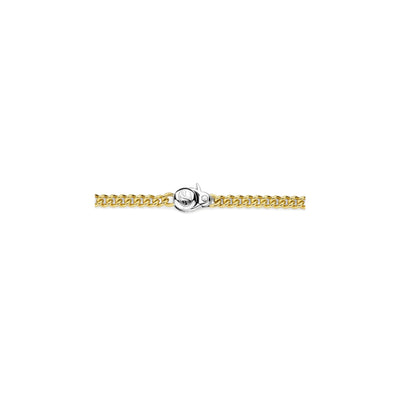 Close-up of Ti Sento curb link bracelet chain detail