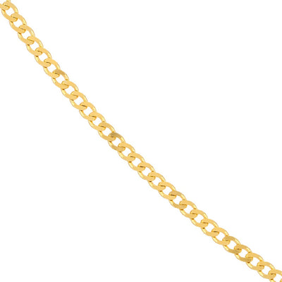 Yellow Gold 1.95mm Open Curb Chain