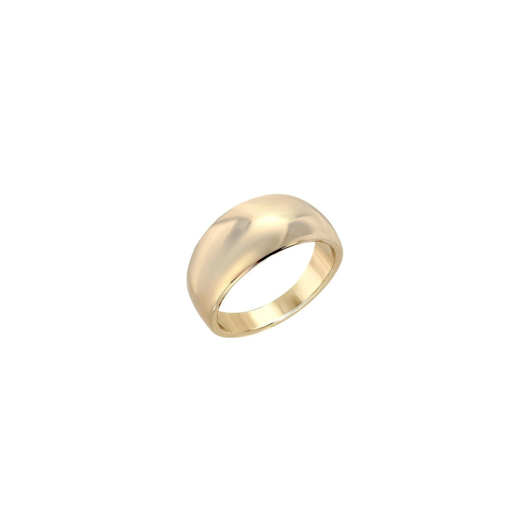 Eklexic Rowan Domed Ring in Gold