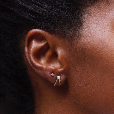Opal Cage Earrings