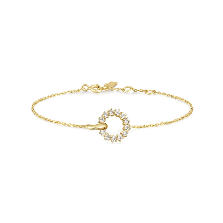 Interlinked Circles Pave Bracelet