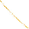 Paperclip 1.25mm Chain in Yellow Gold