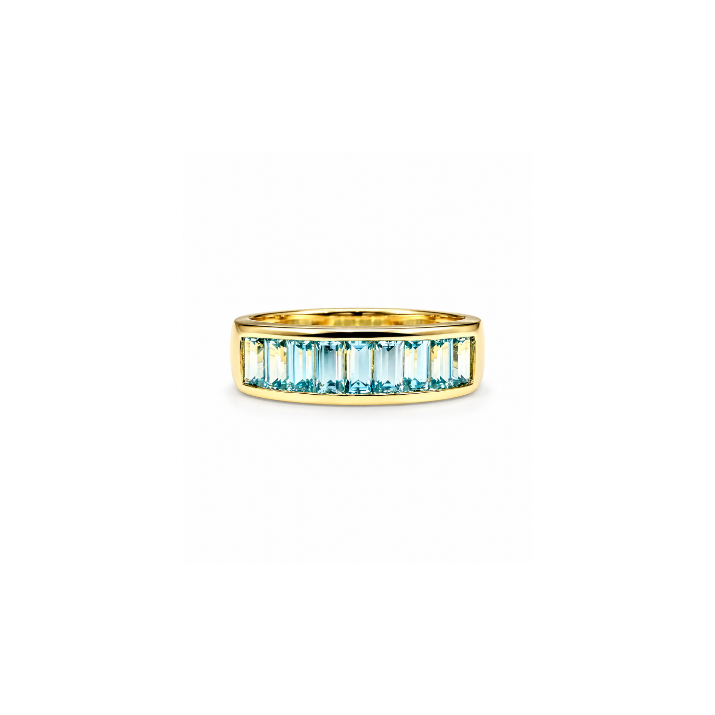 Jane Taylor Blue Zircon Baguette Ring - One of a Kind