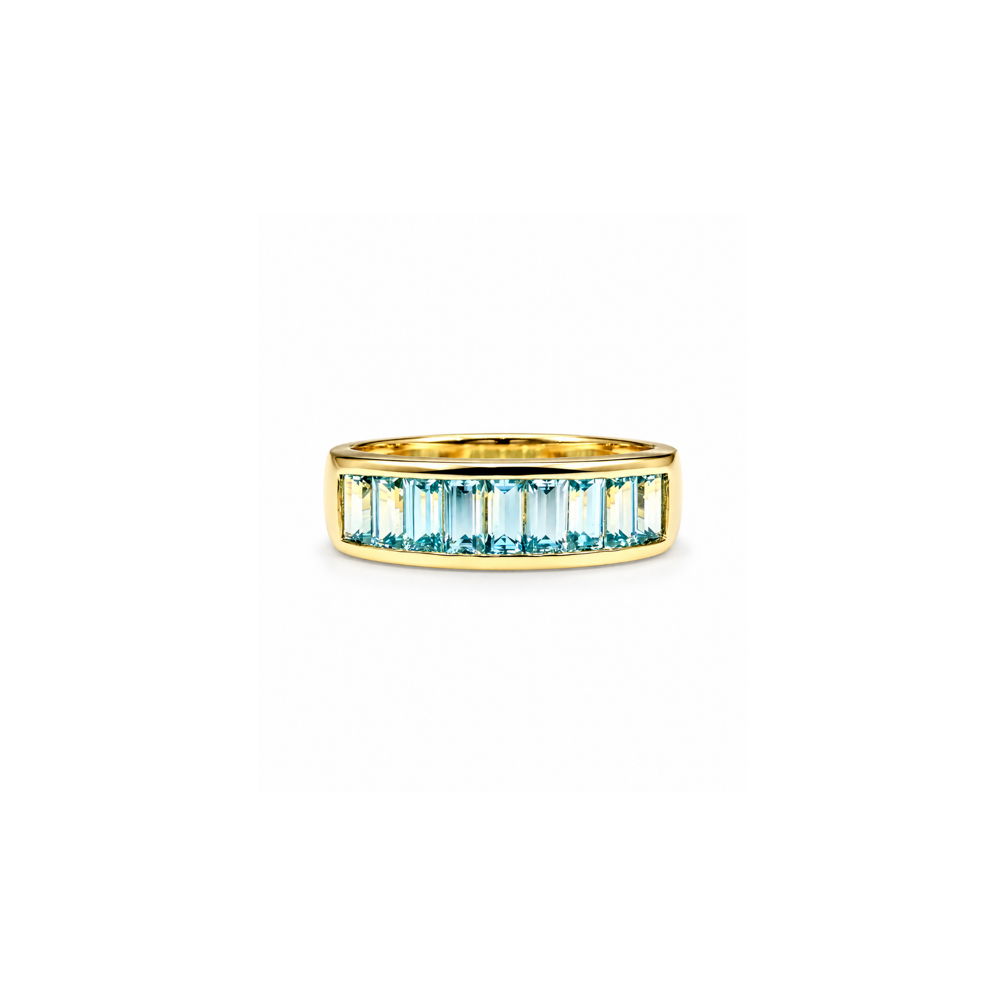 Jane Taylor Blue Zircon Baguette Ring - One of a Kind