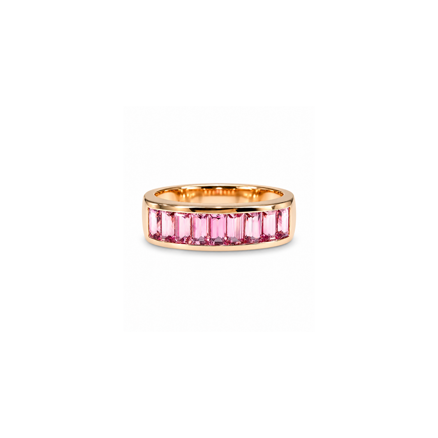 Jane Taylor Pink Tourmaline Baguette Ring - One of a Kind