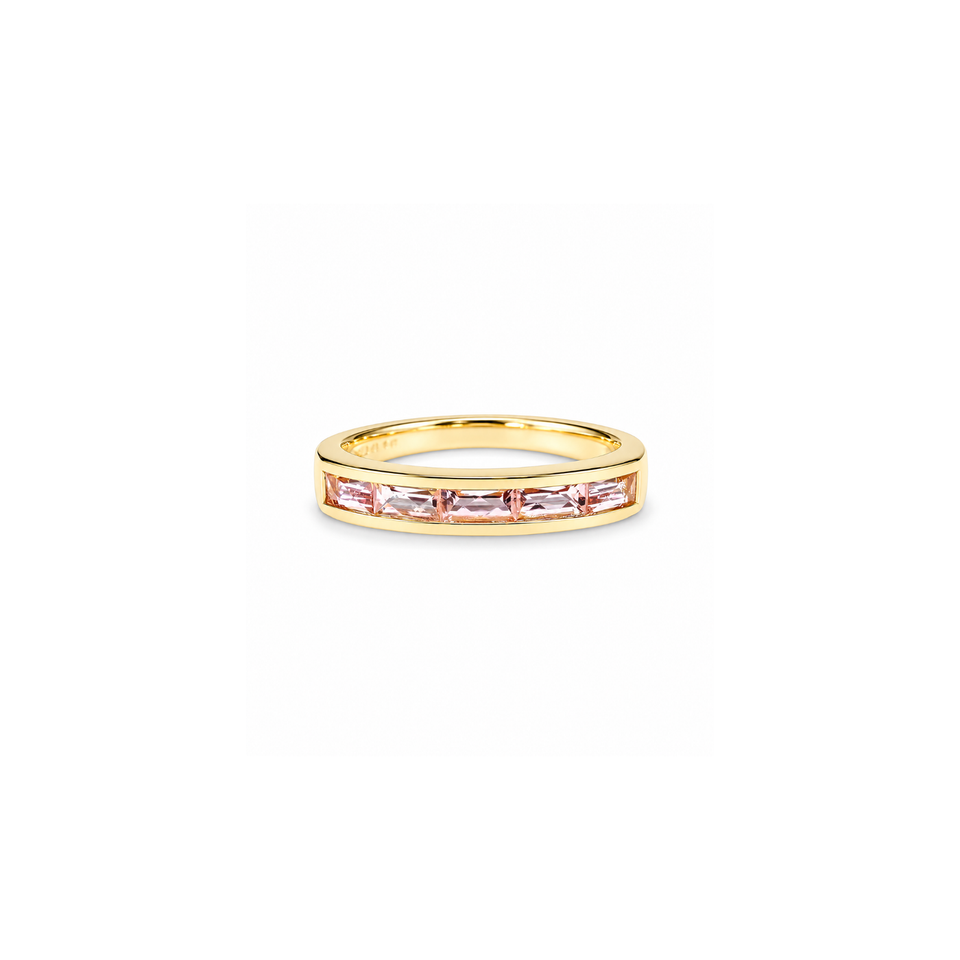 Jane Taylor Light Pink Tourmaline Small Baguette Ring - One of a Kind