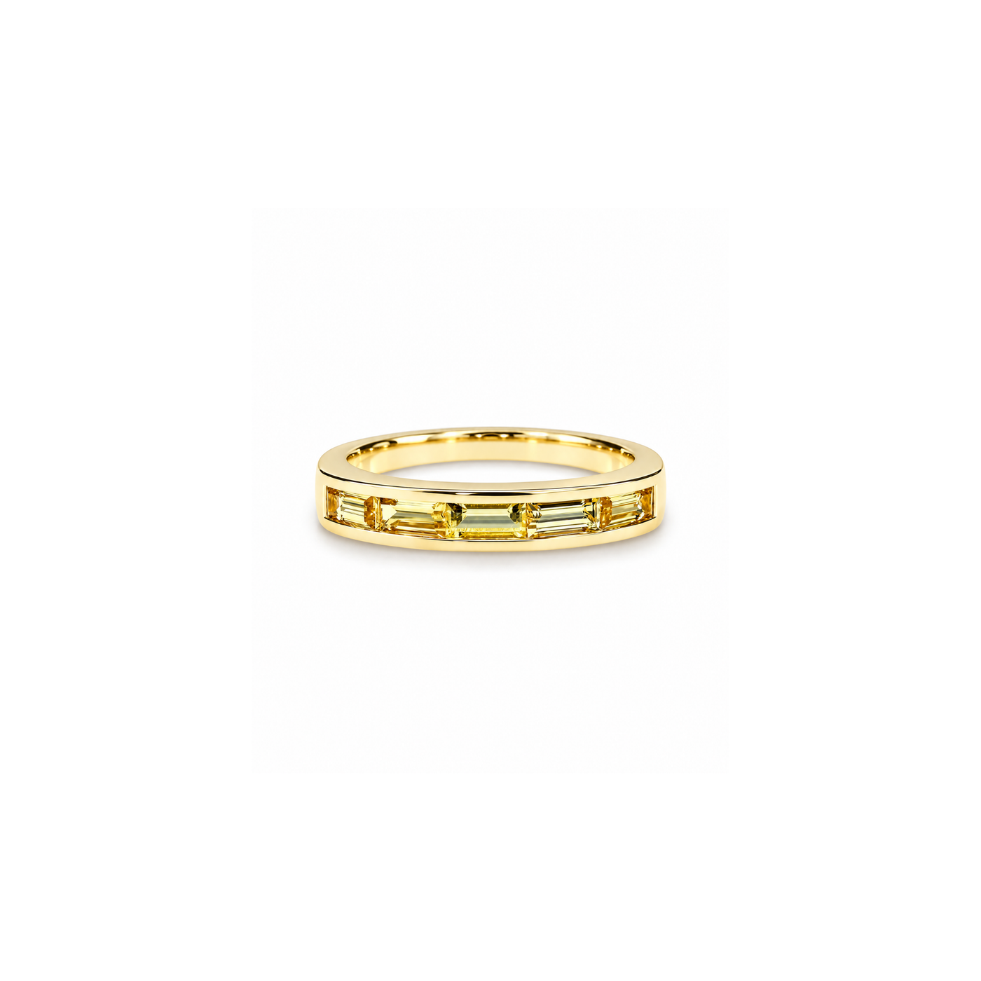 Jane Taylor Yellow Sapphire Small Baguette Ring
