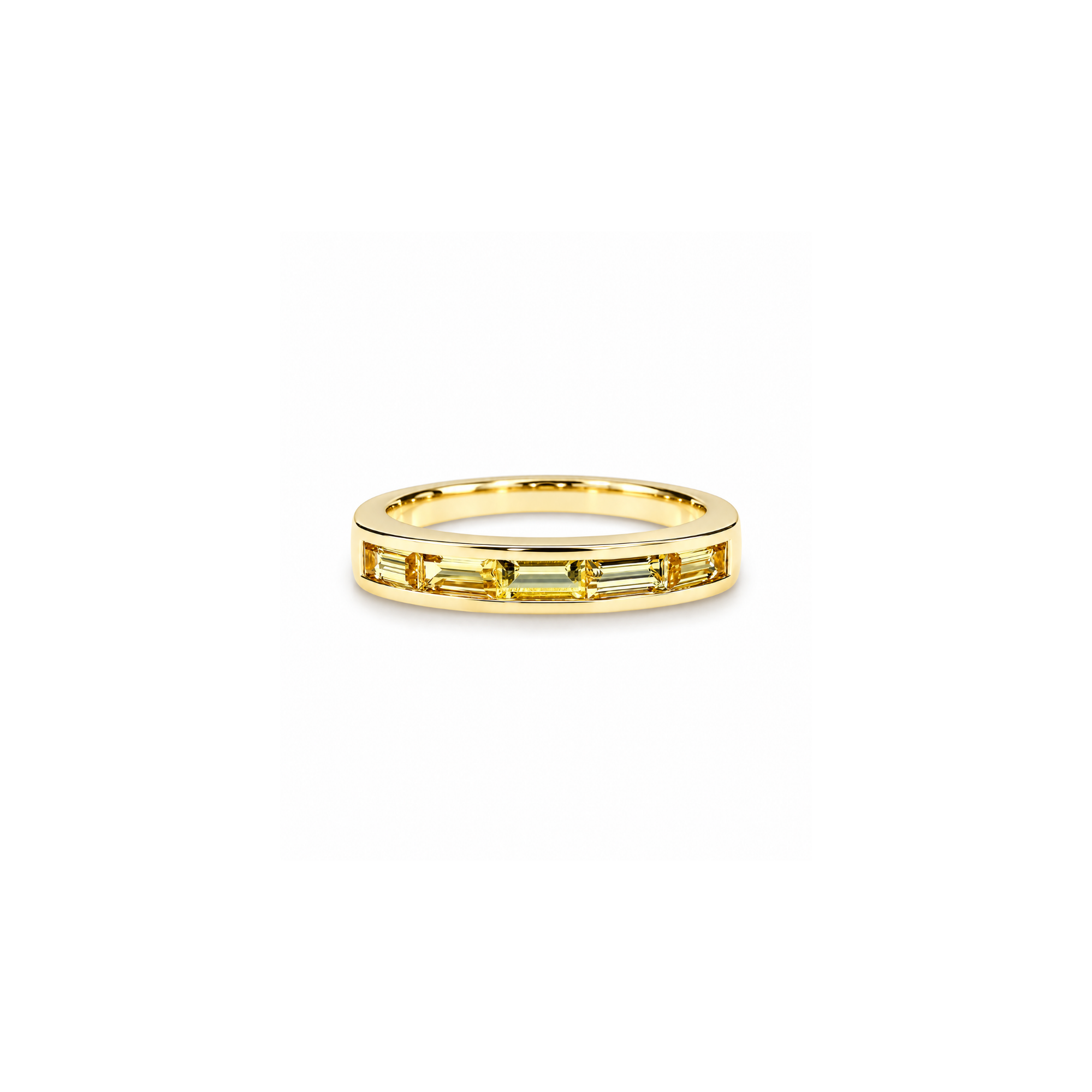 Jane Taylor Yellow Sapphire Small Baguette Ring