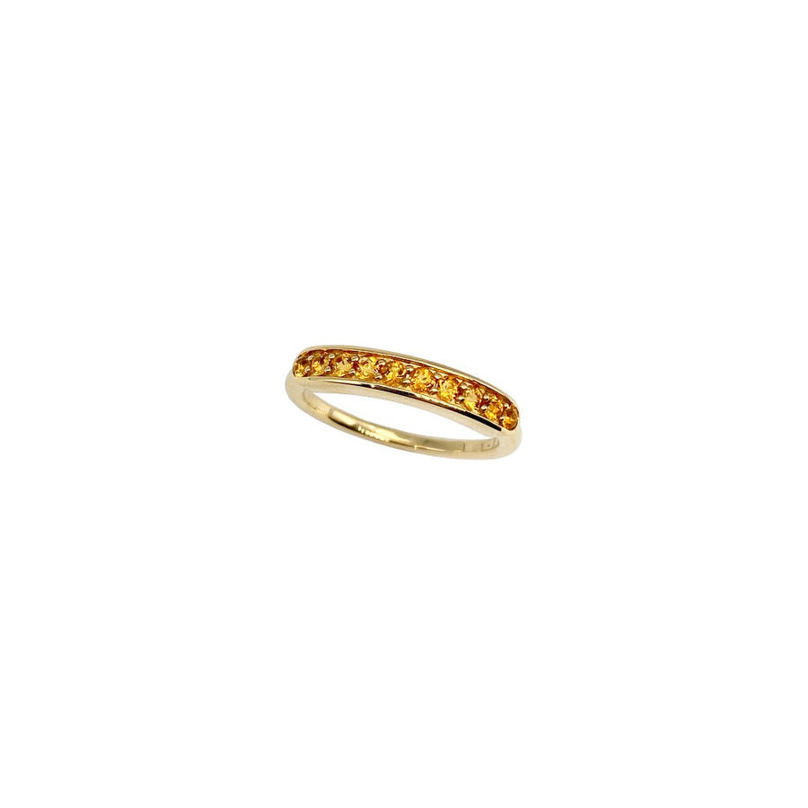 Jane Taylor Citrine Half Eternity Band