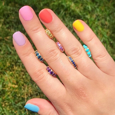 Jane Taylor Amethyst Cirque Chubby Hoops