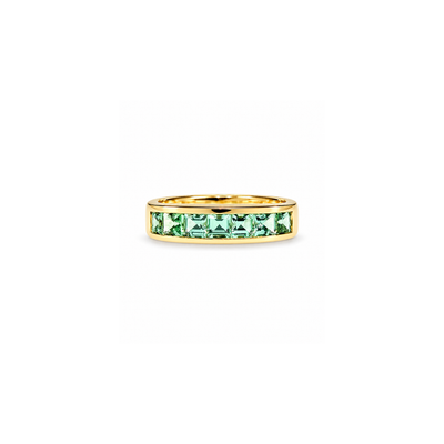 Jane Taylor Mint Green Tourmaline Large Square Ring - One of a Kind