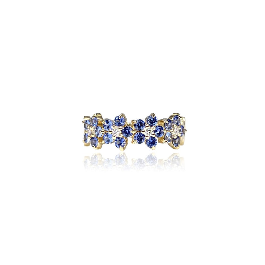 Jane Taylor Ombre Sapphire Floral Ring
