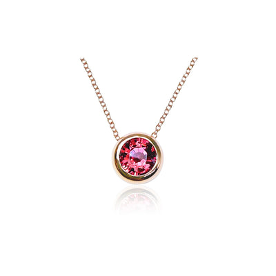 Jane Taylor Rhodolite Garnet Chubby Bezel Necklace