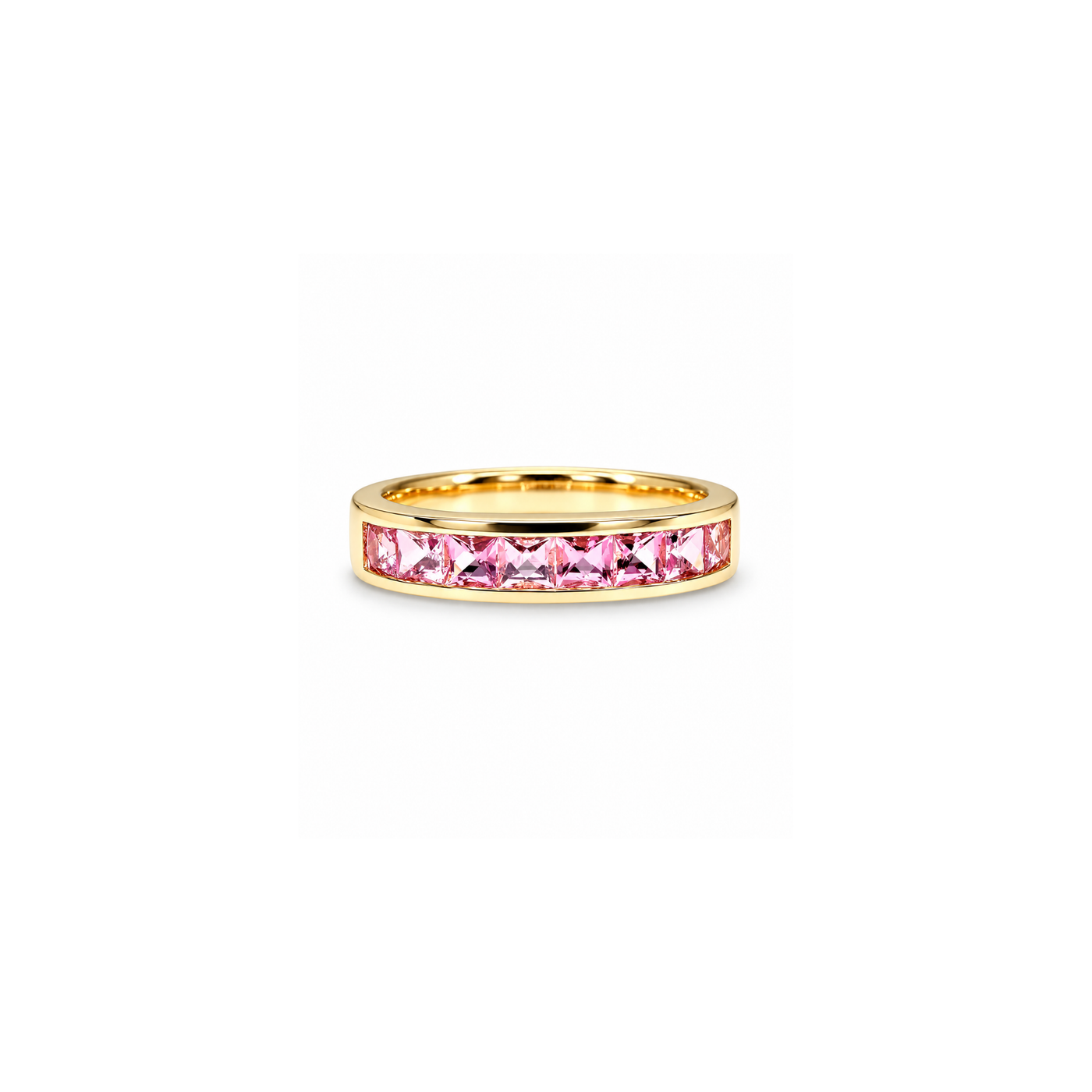 Jane Taylor Pink Tourmaline Medium Square Ring - One of a Kind