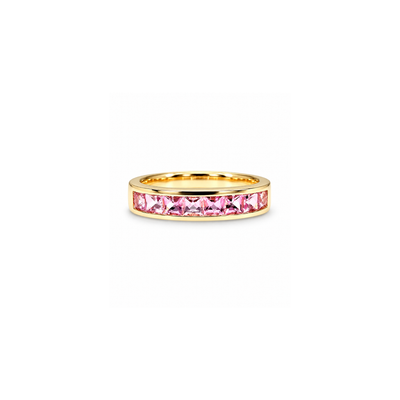 Jane Taylor Pink Tourmaline Medium Square Ring - One of a Kind