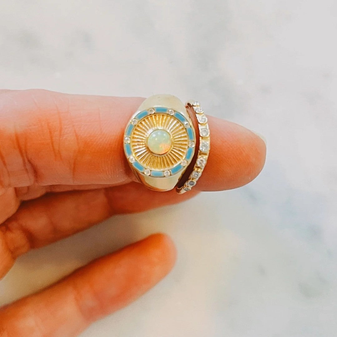 Kate Collins Clarity Signet Ring