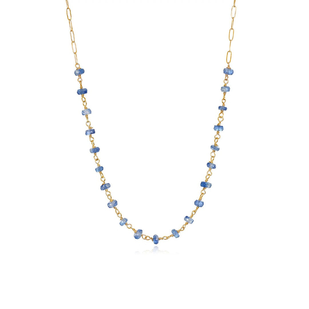 Kyanite Paperclip Necklace