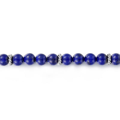 Gabriel & Co. Lapis Beaded Men's Bracelet