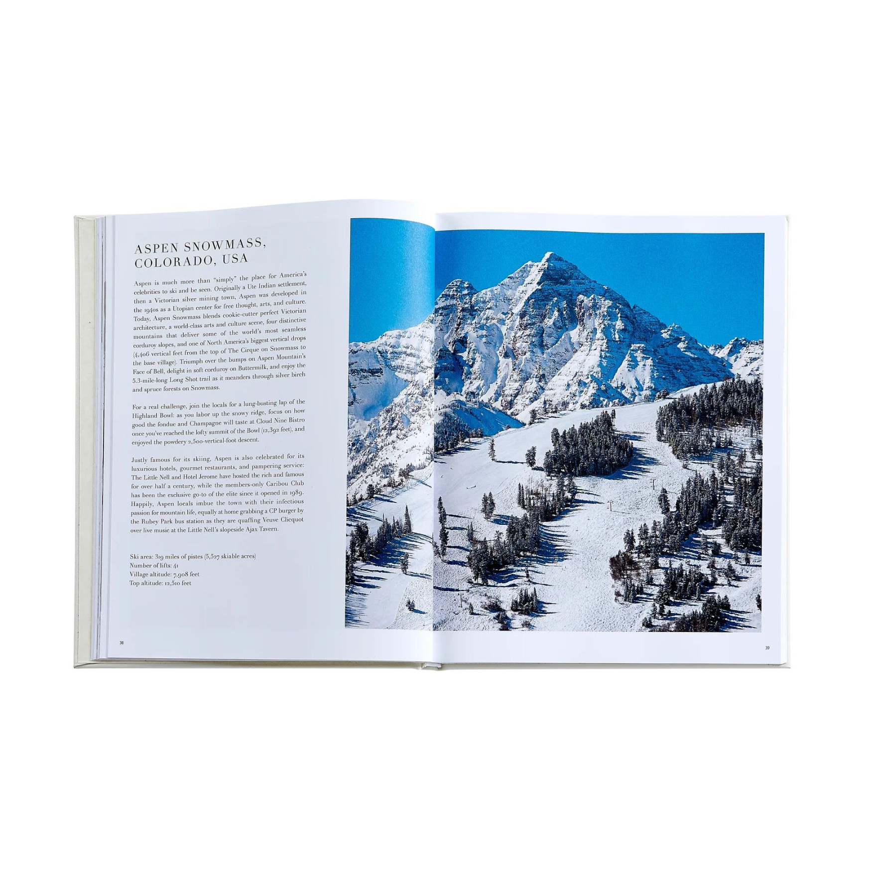 The Ultimate Ski Book Leather Bound Keepsake Book