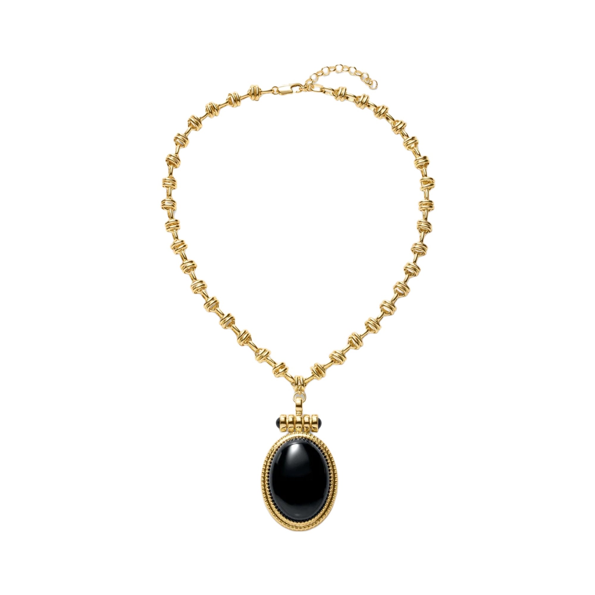 Luv AJ The Midnight Mesa Pendant Necklace in Gold