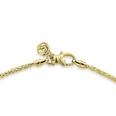 Gabriel & Co. Men's Wheat Chain Necklace