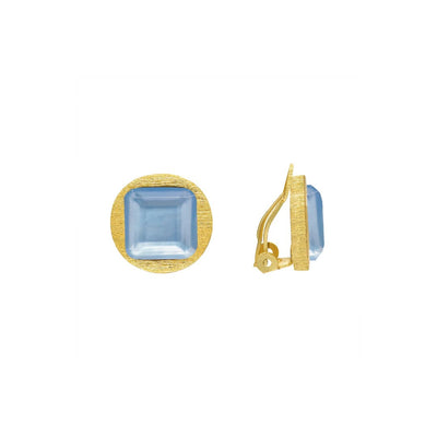 Marcia Moran Tanzanite Clip On Earrings