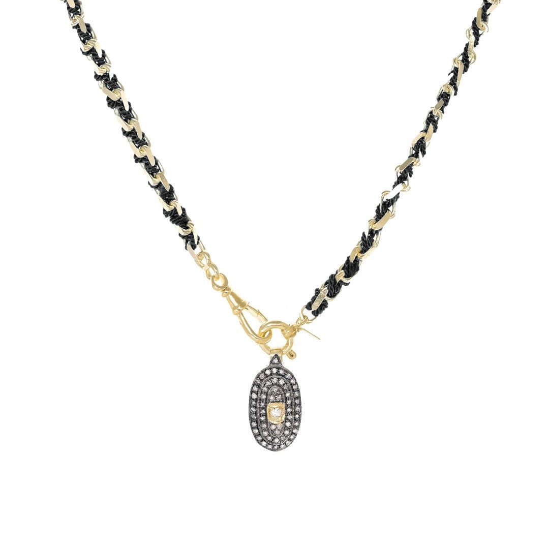Marie Laure Chamorel Braided Polki Diamond Necklace N° 951