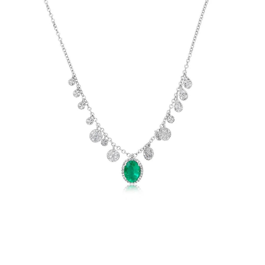 Meira T Emerald & Diamond Necklace