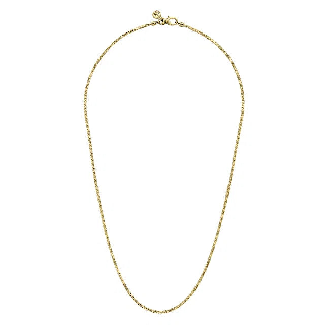 Gabriel & Co. Men's Wheat Chain Necklace