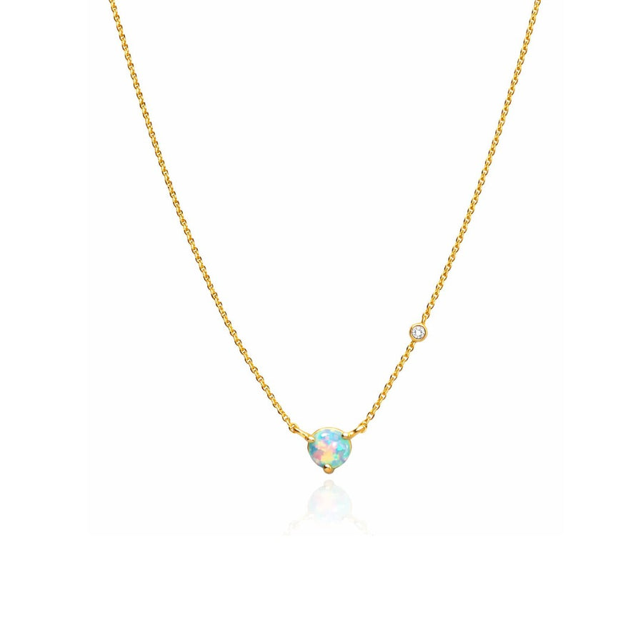 Mini Opal Pendant Necklace