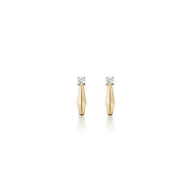 Monica Rich Kosann Petite Points North Earrings with Diamond