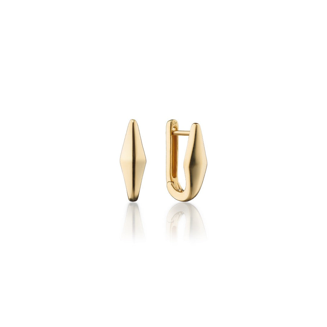 Monica Rich Kosann Points North Angular Hoop Earrings