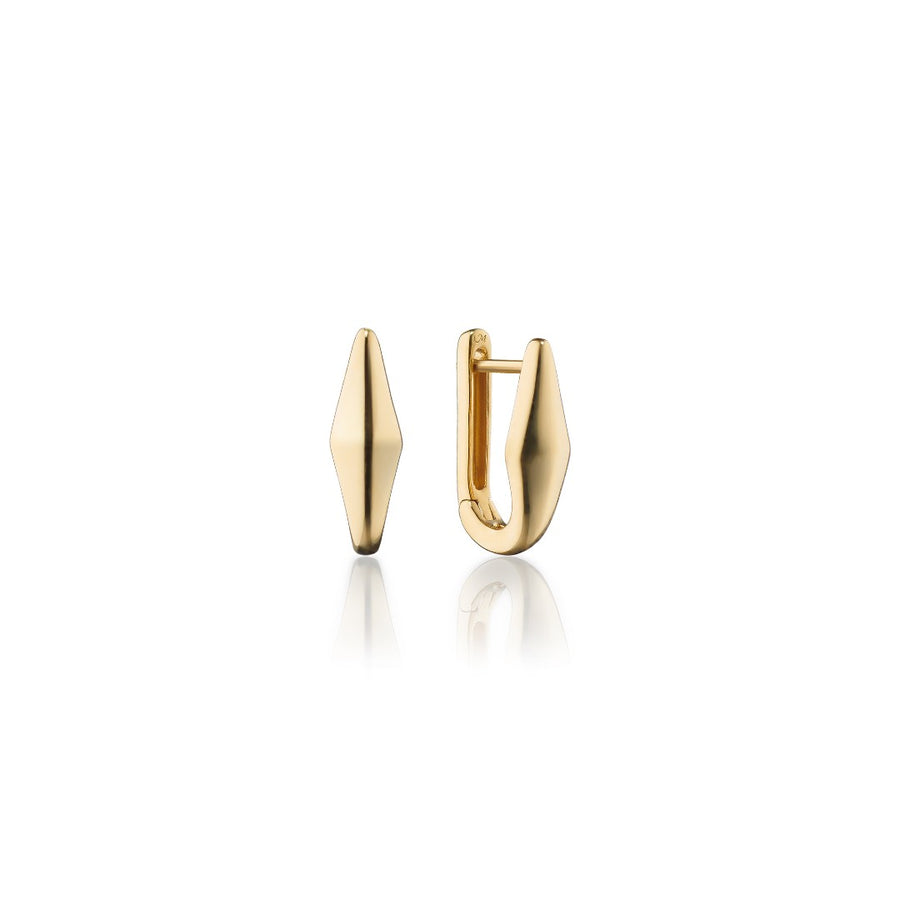 Monica Rich Kosann Points North Angular Hoop Earrings