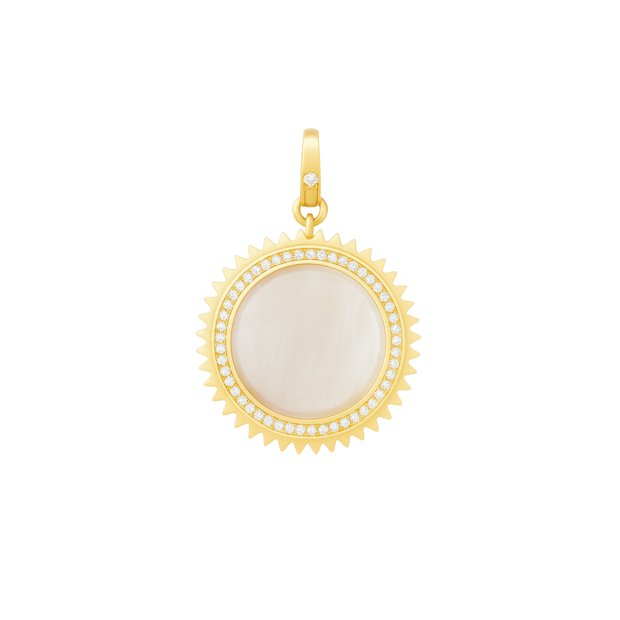 Tara Mikolay Round Mother Of Pearl Pendant