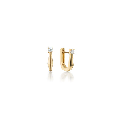 Monica Rich Kosann Petite Points North Earrings with Diamond