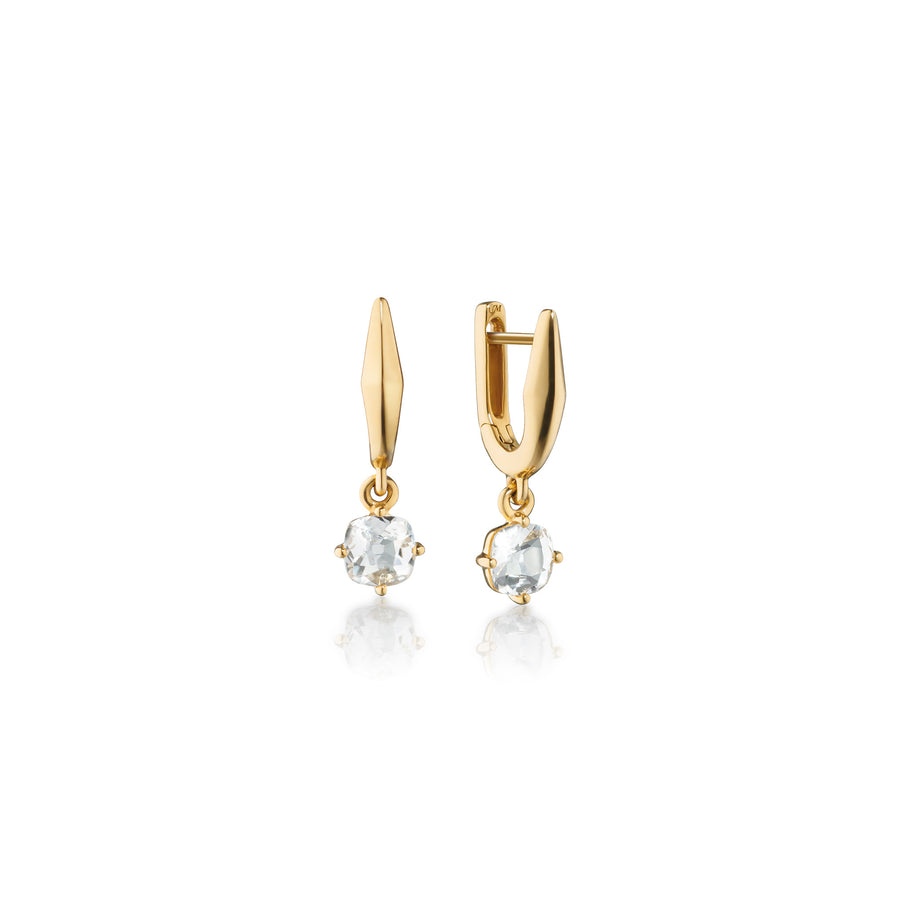 Monica Rich Kosann Points North Earrings with Rock Crystal
