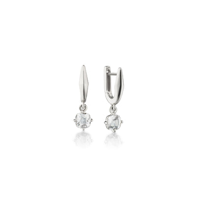Monica Rich Kosann Points North Earrings with Rock Crystal