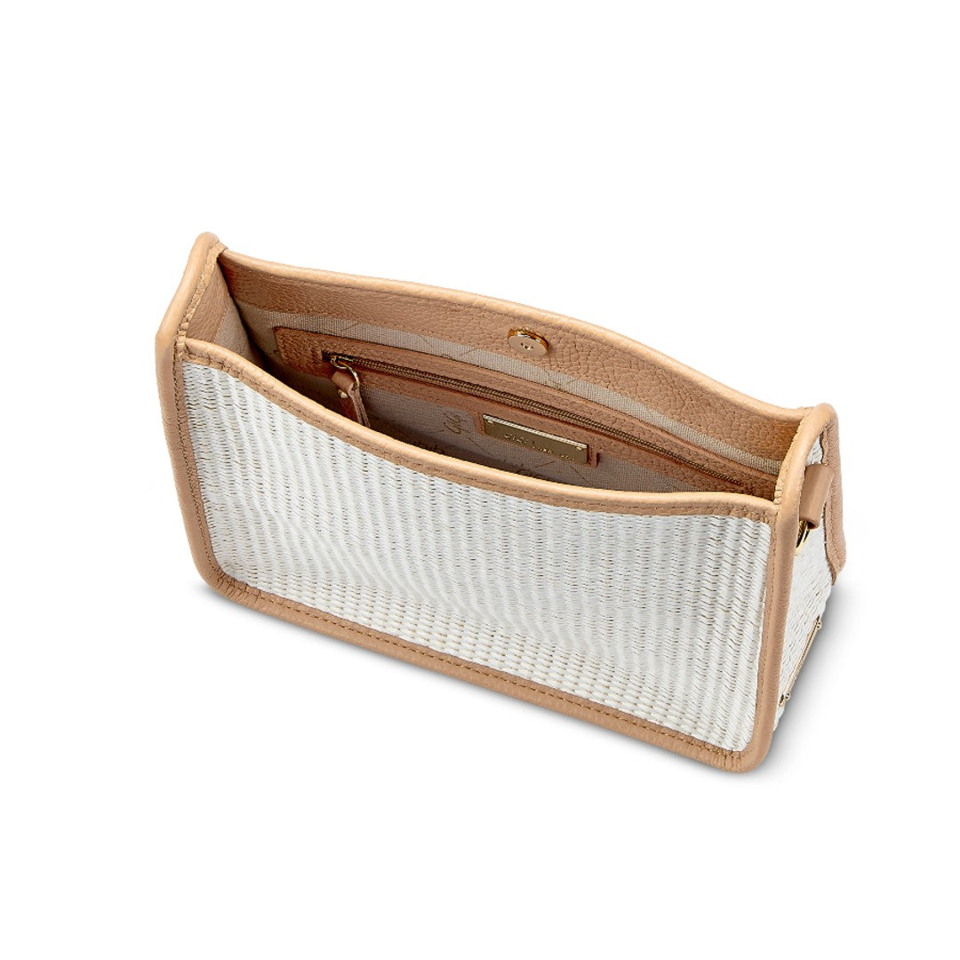 Gigi NY Elle Crossbody in Natural Raffia