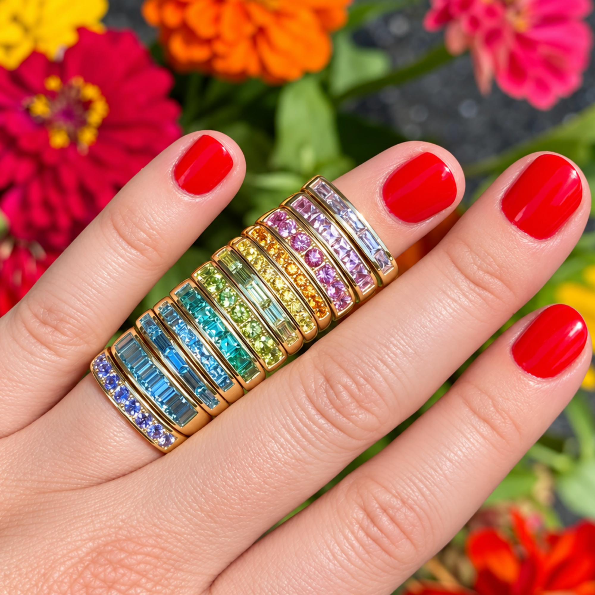 Jane Taylor Pink Tourmaline Baguette Ring - One of a Kind