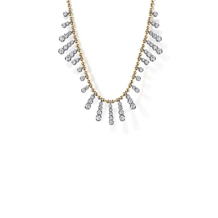 Gabriel & Co. Graduating Diamond Droplet Bujukan Necklace
