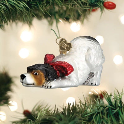 Old World Christmas Norman Rockwell Signature Dog Ornament