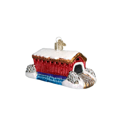 Old World Christmas Covered Bridge Ornament