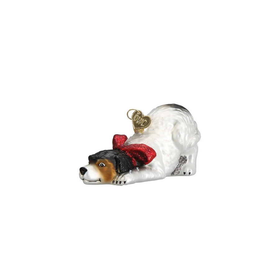 Old World Christmas Norman Rockwell Signature Dog Ornament
