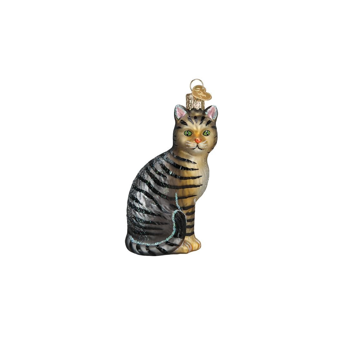 Old World Christmas Tabby Cat Ornament
