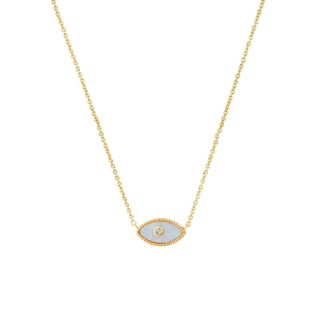 Opal Evil Eye Necklace