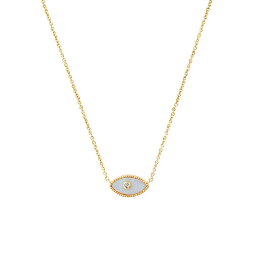 Opal Evil Eye Necklace