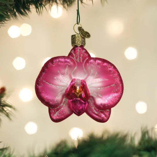 Old World Christmas Orchid Ornament