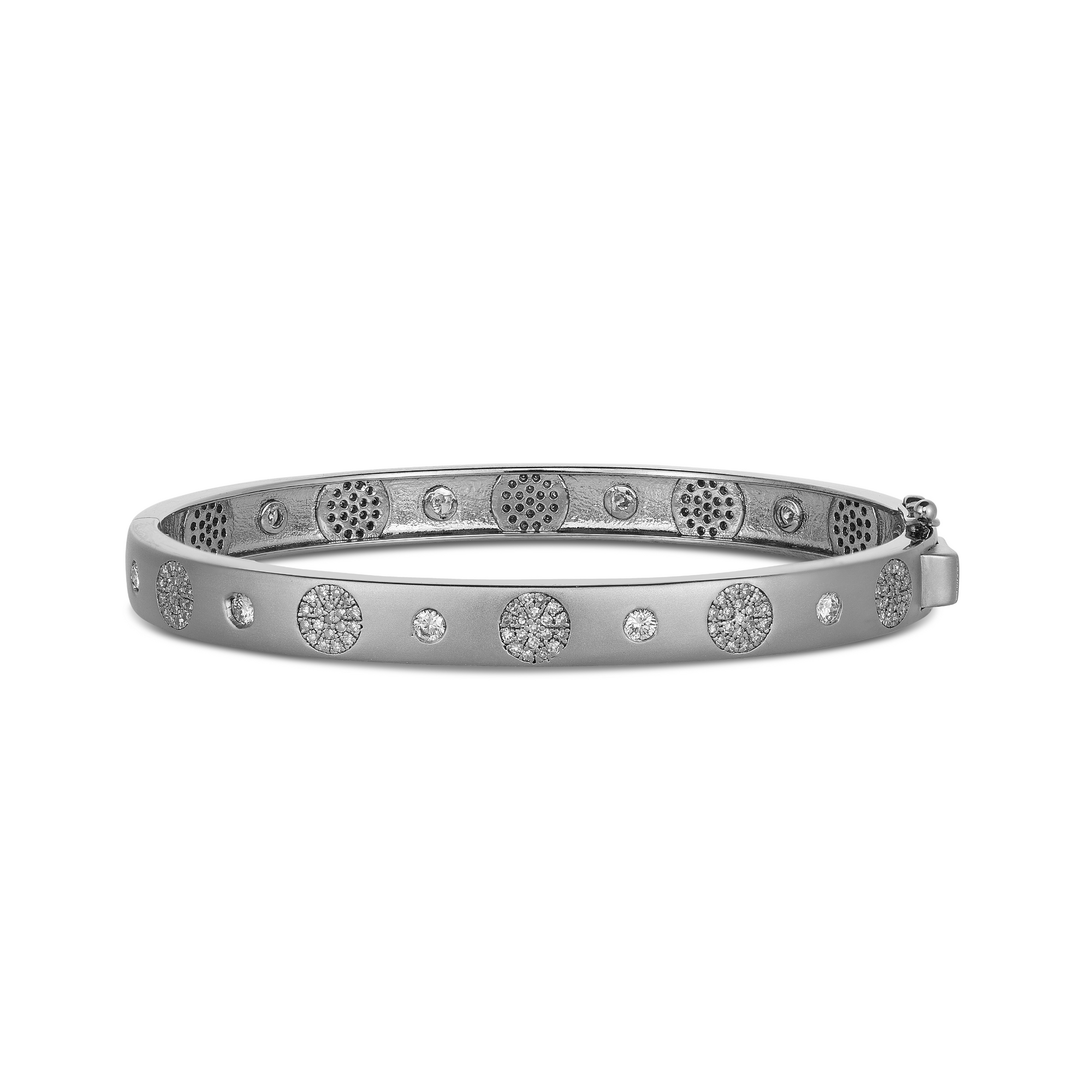 Tara Mikolay Alternating Pave Diamond Circles Bangle